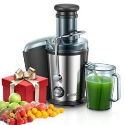 Cer Machines Vegetable And Fruit, 800W Powerful Juilist Centrifugal Juicer Machines Easy To Clean With Brush, Dual Speeds Juice Extractor Machine With Large 3'' Feed Chute & Anti-Drip
