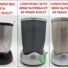 Premium Replacement Parts, Compatible With Nutribullet 600W, 900W, NB-101B, NB-101S, NB-201, NBR-0601, NBR-1201, NB9-1301, 900 Pro Series Blenders (2 Short Small Cups 2 Flip Top To Go Lids)