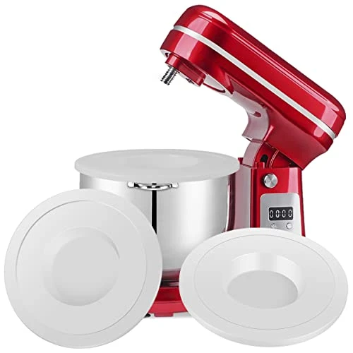 - 2Pcs Mixer Bowl Cover Compatible With 6qt Bowl-Lift KV25G KP26M1X Plastic Tilt-Head Stand Mixer Lid Durable Kitchen Food Mixer Spilling Guard Reusable Dishwasher Safe For Home -(white) 7 - 2Pcs Mixer Bowl Cover Compatible With 6qt Bowl-Lift KV25G KP26M1X Plastic Tilt-Head Stand Mixer Lid Durable Kitchen Food Mixer Spilling Guard Reusable Dishwasher Safe For Home -(white) - Image 5