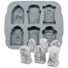 3D Halloween RIP Gravestone For DIY Cake Fondant Baking Soap Ice Cube Trays Chocolates Hard Candies Desserts Drop Glue Decor Silicone Mould Mold Tool -Wilton Shop 41rlSRNEhOL