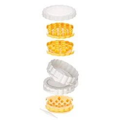 Mini Pie Maker - Best Unique Pie Stuffer - 3 Lattice Patterned Cutters, Stuffer And Punching Stick, Varied Pie