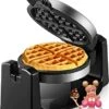 Waffle Maker, Belgian Waffle Maker 180° Flip Waffle Iron With Nonstick Plates, Classic 1" Thick Waffles, Included Recipe, Removable Drip Tray, Browning Control, 1100W, Stainless Steel -Wilton Shop 41rwCJXirQL