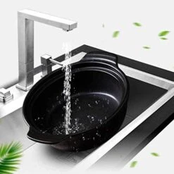 Cartoon Pattern Ceramic Round Black Dish Casserole/Clay Pot/Earthen Pot/Ceramic Cookware -Wilton Shop 41s2RkH3GiL