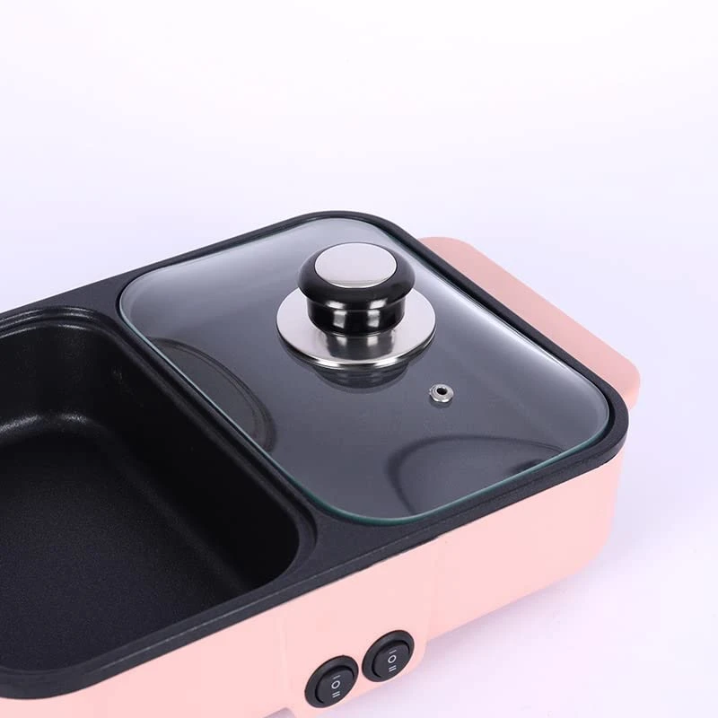 WAZTT Home And Travel Non-Stick Frying Pan Dual Purpose Electric Grill With Hot Pot Cooking Pot Cooking Pot (Color : D, Size : 34.5 * 22 * 8cm) 5 WAZTT Home And Travel Non-Stick Frying Pan Dual Purpose Electric Grill With Hot Pot Cooking Pot Cooking Pot (Color : D, Size : 34.5 * 22 * 8cm) - Image 3
