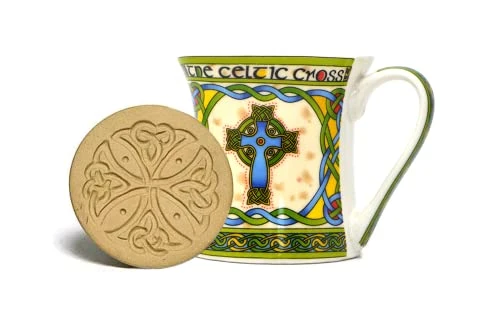 Celtic Kitchen Set 1 Celtic Cross Cookie Stamp And 1 Irish Celtic High Cross Bone China Mug 3 Celtic Kitchen Set 1 Celtic Cross Cookie Stamp And 1 Irish Celtic High Cross Bone China Mug