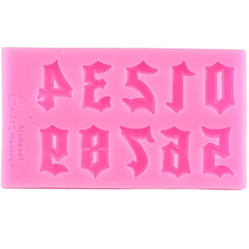 Number Chocolate Mould Silicone Letter Mold Candy Making Alphabet Fondant Molds Set Of 3 6 Number Chocolate Mould Silicone Letter Mold Candy Making Alphabet Fondant Molds Set Of 3 - Image 4