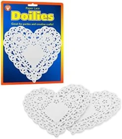, Inc Heart Paper White Lace Doily For Decorations, Crafts, Parties, 4-Inch, 36 Count -Wilton Shop 41sDgmbAttL. AC