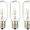 40 Watt Microwave Bulb GE WB36x10003 Incandescent - Warm White Microwave Light - Fits Most GE And Whirlpool Ovens - E17 Intermediate Base Bulb - 40 Watt 130 Volt Appliance Bulb - Pack Of 3 Bulbs