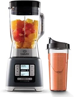 Blender For Shakes, Smoothie, Salsa, Milkshake, Frozen Drinks, And Juices With 68-oz BPA-Free Tritan Jar And 24-oz Portable Blender Bottle, ActiveSense 1200-Watt Motor, Dark Stainless Steel
