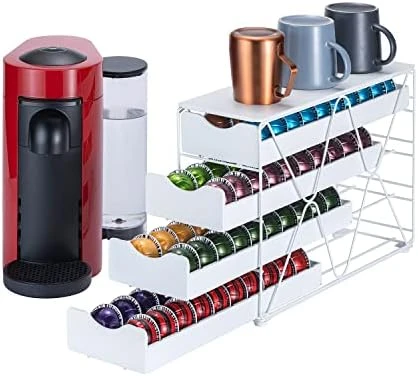 Flagship For Nespresso Pod Holder Drawer Large Mullti Tier Coffee Pod Holder Vertuo (4 Tier (80Pods)) 10 Flagship For Nespresso Pod Holder Drawer Large Mullti Tier Coffee Pod Holder Vertuo (4 Tier (80Pods)) - Image 8