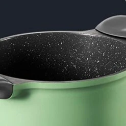 Greenery Series Soup Pot Nonstick Casserole With Glass Lid,Insulating Handle,Easy To Wash -Wilton Shop 41sXA9t6SOL