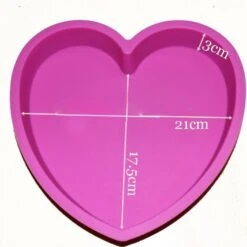 8-inch Heart Shaped Cake Pan Chocolate Jello Baking Shallow Tray Silicone Mold Valentine's Gift -Wilton Shop 41sbTtQqPiL
