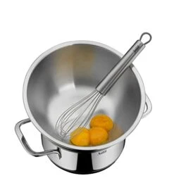 Bowl Set 2 Pieces, Stainless Steel Bowls For Kitchen, Multifunctional As Mixing Bowl, Salad Bowl, Dough Bowl, Stackable, 16, 20 Cm, Silver -Wilton Shop 41scZWJZLmL