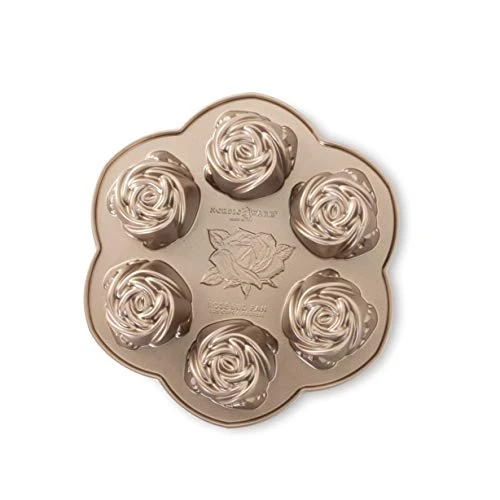 Nordic Ware Rosebud Baking Pan, 2-1/4 Cup Capacity, Copper 3 Nordic Ware Rosebud Baking Pan, 2-1/4 Cup Capacity, Copper