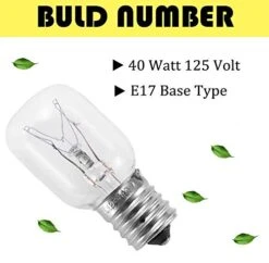 Light Bulb For Whirlpool Microwave - Microwave Light Bulb Fits For Whirlpool Maytag GE Amana Over The Range Hood Microwave, Dimmable With 125V 40W E17 Base, Kitchen Night Light, Repalce 8206232A (3) 7 Light Bulb For Whirlpool Microwave - Microwave Light Bulb Fits For Whirlpool Maytag GE Amana Over The Range Hood Microwave, Dimmable With 125V 40W E17 Base, Kitchen Night Light, Repalce 8206232A (3) -Wilton Shop 41sjBYJwQ7L