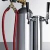 Summit Appliance KitSBC7TWIN Commercially Approved Beer Tap System, Includes A Commercial Dual Tap Stainless Steel Draft Tower And 5 Lb. CO2 Tank, Works With Virtually Any Kegerator