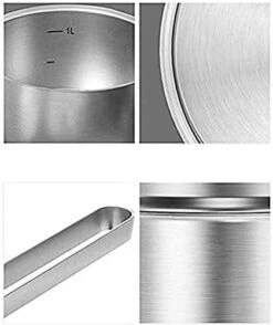 Kitchen Cookers，Cooking Tools， 304 Stainless Steel Milk Pot Household Instant Noodle Steamer Small Soup Pot Complementary Food Cooker Pot -Wilton Shop 41souctyeQL