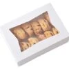 20 Pack - 8 Inch X 5 3/4 Inch X 2.5 Inch High Small, Auto Pop-up, White Bakery Box With Window -Wilton Shop 41t0oqUVWIL