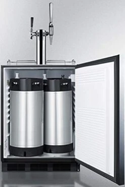 BC58BLBIADACMTWIN Built-In Undercounter ADA Height Commercially Listed Dual Tap Combo Nitro/Cold Brew Coffee Dispenser With Stainless Steel Wrapped Door And Black Cabinet 9 BC58BLBIADACMTWIN Built-In Undercounter ADA Height Commercially Listed Dual Tap Combo Nitro/Cold Brew Coffee Dispenser With Stainless Steel Wrapped Door And Black Cabinet -Wilton Shop 41tDIr00OTL