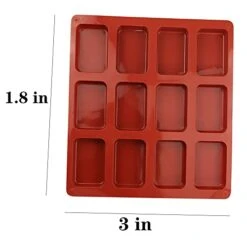 Silicone Mini Loaf Pans 12 Cavities Mini Bread Brownie Pan Silicone Brownie Pan With Dividers For Mini Bread Brownie Cornbread Cheesecake & Chocolate -Wilton Shop 41tDq6dJxGL