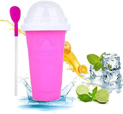 Keychain Slushy Cup Slushie Cups, Slushy Cup 2 Pack, Slushy Maker Slushie Squeeze Cup, Frozen Magic Slushy Maker Cup, Travel Portable Double Layer Silica Cup For Fun(PINK+GREEN) 11 Keychain Slushy Cup Slushie Cups, Slushy Cup 2 Pack, Slushy Maker Slushie Squeeze Cup, Frozen Magic Slushy Maker Cup, Travel Portable Double Layer Silica Cup For Fun(PINK+GREEN) - Image 9