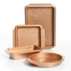 Gibson Country Kitchen 4 Pc Embossed Nonstick Bakeware Set, 4-Piece, Copper 2 Gibson Country Kitchen 4 Pc Embossed Nonstick Bakeware Set, 4-Piece, Copper -Wilton Shop 41tZIMbmTSL