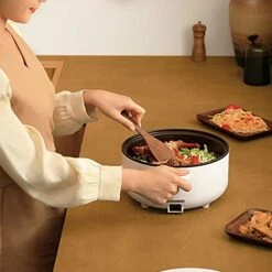 3L Electric Hot Pot, Multifunctional Electric Pot, Portable Ramen Cooker, MultiFunctional Kitchen Cooker With Tempered Glass Lid, Power Regulable, For Noodles, Stirfry, Hot Pot With Family -Wilton Shop 41tgCtdZu5L