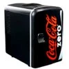 Coca-Cola Zero CZ04 4 Liter/4.2 Quarts 6 Can Portable Cooler/Mini Fridge, Beverages, Baby Food, Skincare And Medications-Use At Home, Office, Dorm, Car, RV Or Boat-AC & DC Plugs Included, Black/Red -Wilton Shop 41thLmAdanL