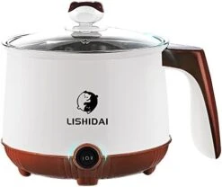 Electric Hot Pot,Mini Hot Pot,Electric Noodle Pot,Electric Pot,Ramen Cooker,Electric Noodle Cooker,Multi-Functional Small Non-Stick Pot For Noodles,Pasta,Dumplings,Soup,Porridge,1.8L(Green) -Wilton Shop 41tjK3biz0L. AC