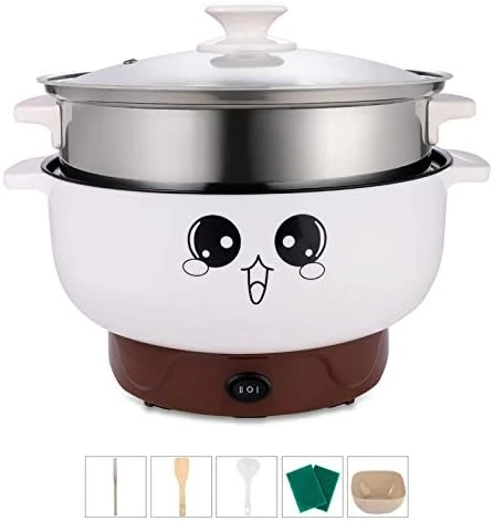 2.8L With Lid (No Steamer) Multifunction Electric Cooker Skillet Pot Wok Electric Hot Pot For Noodles Cook Rice Fried Stew Soup Steamed Fish Boiled Egg Non-stick 8 2.8L With Lid (No Steamer) Multifunction Electric Cooker Skillet Pot Wok Electric Hot Pot For Noodles Cook Rice Fried Stew Soup Steamed Fish Boiled Egg Non-stick - Image 6