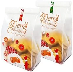 100 PCS Translucent Plastic Cookie Bags With 100 PCS Hang Made Stickers For Cookies, Cake, Toast, Bread, Chocolate, Candy, Bakery, Snack, Gift Bags For Birthday Party, Wedding, Bakery Party -Wilton Shop 41tkfCFNzeL. AC