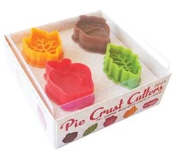 Pie Crust And Cookie Dough Plunger Cutters, 4-Piece Set