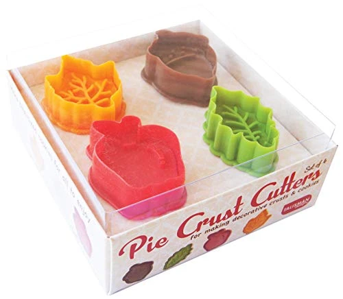 Pie Crust And Cookie Dough Plunger Cutters, 4-Piece Set 3 Pie Crust And Cookie Dough Plunger Cutters, 4-Piece Set