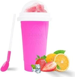 Lushy Maker Cup, Slushie Cup Maker Squeeze, TIK TOK Magic Quick Frozen Smoothies Cup, Insta Slushy Maker Cup With Lids And Straws For Kids & Adults -Wilton Shop 41tso9gQbcL. AC