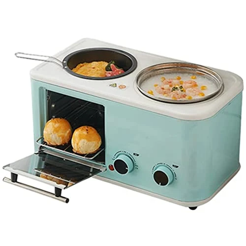 Mbj Bread Maker 3 In 1 Breakfast Maker Bread Toaster For Sandwiches Maker Electric Mini Oven Multifunctional Pancake Maker Frying Pan Machine (Color : Grass Green) 3 Mbj Bread Maker 3 In 1 Breakfast Maker Bread Toaster For Sandwiches Maker Electric Mini Oven Multifunctional Pancake Maker Frying Pan Machine (Color : Grass Green)
