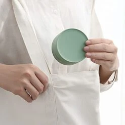 Soap Box Round Shape Storage Box Travel Portable Sealed Soap Box Waterproof Soap Storage Cases Bathroom Washroom Supplies Soap Storage (Color : Pink) -Wilton Shop 41u36YFHMEL