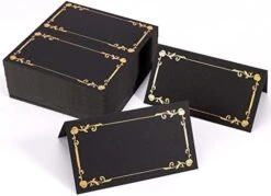 100 Pieces Black Place Cards For Weddings Or Party, Scored For Easy Folding, Place Cards For Table Setting, Food Tent Labels, Table Tent Cards For Receptions Parties Events Celebrations 16 100 Pieces Black Place Cards For Weddings Or Party, Scored For Easy Folding, Place Cards For Table Setting, Food Tent Labels, Table Tent Cards For Receptions Parties Events Celebrations -Wilton Shop 41u6oMy2yBL. AC
