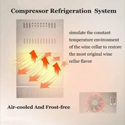 Freestanding Wine Cellar Wine Cooler Refrigerator 42 Bottles Quiet Wine Fridge With Digital Temperature Control For Red, White, Champagne Or Sparkling Wine -Wilton Shop 41u7OdQ7MML
