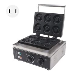 6 Grid Donut Machine Commercial Electric Donut Maker 6 Holes Double Sides Heating Donut Maker Machine For Restaurant Bakery Snack Bar Street Vendor Home 13 6 Grid Donut Machine Commercial Electric Donut Maker 6 Holes Double Sides Heating Donut Maker Machine For Restaurant Bakery Snack Bar Street Vendor Home -Wilton Shop 41u865rEDlL 5
