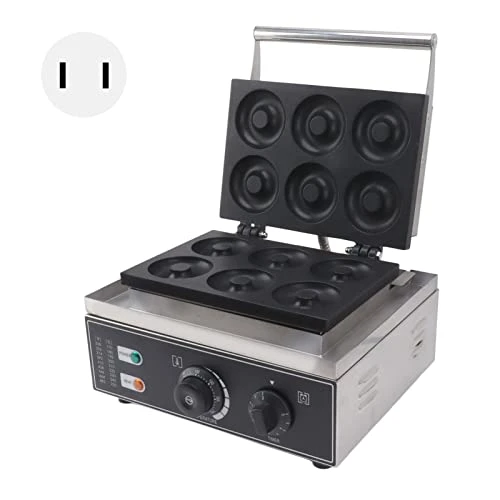6 Grid Donut Machine Commercial Electric Donut Maker 6 Holes Double Sides Heating Donut Maker Machine For Restaurant Bakery Snack Bar Street Vendor Home 8 6 Grid Donut Machine Commercial Electric Donut Maker 6 Holes Double Sides Heating Donut Maker Machine For Restaurant Bakery Snack Bar Street Vendor Home - Image 6