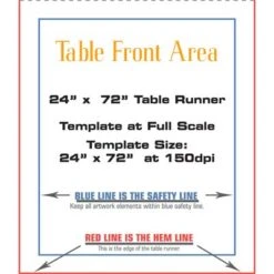 Custom Table Runner 24"x72" Add Your Business Logo Or Any Text, Free Basic Custom Design 2x6 Ft (24"x72") 14 Custom Table Runner 24"x72" Add Your Business Logo Or Any Text, Free Basic Custom Design 2x6 Ft (24"x72") -Wilton Shop 41uctr7Vo1L