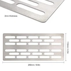 QUESHENG Barbecue Grill Lightweight Portable BBQ Grill Plate For Outdoor Camping Hiking Backpacking Picnic Tool Backyard -Wilton Shop 41uedM6IQCS