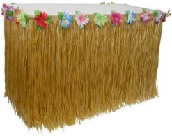 Table Grass Skirt For Hawaiian Hula Luau Party Decoration Table Decor Supplies(9ft) (Festucine) -Wilton Shop 41ufoJ6hRfL. AC