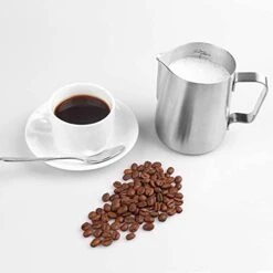 Milk Frothing Pitcher, 20 Oz Milk Frother Cup Espresso Cup Stainless Steel 12 Milk Frothing Pitcher, 20 Oz Milk Frother Cup Espresso Cup Stainless Steel -Wilton Shop 41usMyGBKgS