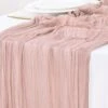 Cheesecloth Table Runner 10ft Gauze Tablecloth Boho Rustic Dusty Pink Cheese Cloth Table Runner For Wedding Bridal Shower Summer Decoration -Wilton Shop 41v0J767lnL
