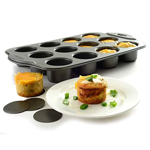 Mini Cheesecake Pan, 13" X 8.25", Nonstick 6 Mini Cheesecake Pan, 13" X 8.25", Nonstick - Image 4