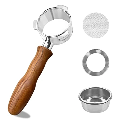 54mm Bottomless Portafilter, Professional Espresso Portafilter With Filter Basket, Puck Screen And Espresso Dosing Funnel, Compatible With 54mm Breville 8 Series Machines BES 880/878/875/870/840/810 3 54mm Bottomless Portafilter, Professional Espresso Portafilter With Filter Basket, Puck Screen And Espresso Dosing Funnel, Compatible With 54mm Breville 8 Series Machines BES 880/878/875/870/840/810