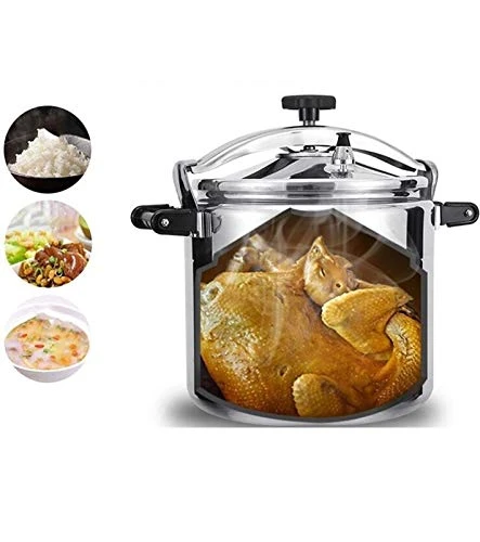 Aluminum Pressure Cooker With Safety Valve, 9L-50L Large Capacity Electric Pressure Cooker Slow Cooker Steamer And Stockpot, Commercial Household Multi-Function Rice Cooker For Various Food Cooking 4 Aluminum Pressure Cooker With Safety Valve, 9L-50L Large Capacity Electric Pressure Cooker Slow Cooker Steamer And Stockpot, Commercial Household Multi-Function Rice Cooker For Various Food Cooking - Image 2