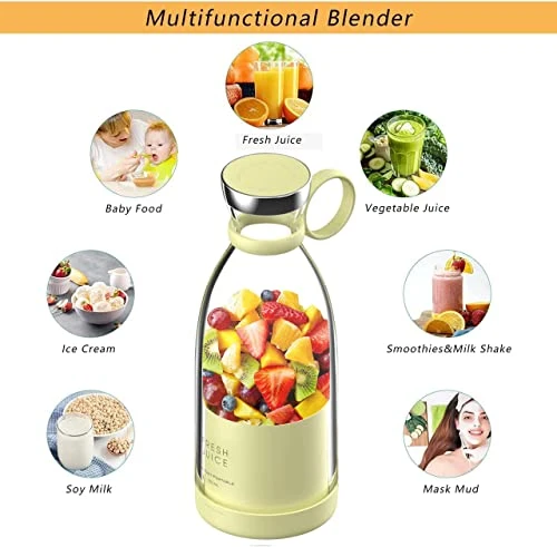 Ortable Blender, USB Rechargeable Mini Juicer Blender, Personal Size Blender For Juices, Shakes And Smoothies, Best Gift For Lovers To Lover On Valentine's Day 4 Ortable Blender, USB Rechargeable Mini Juicer Blender, Personal Size Blender For Juices, Shakes And Smoothies, Best Gift For Lovers To Lover On Valentine's Day - Image 2