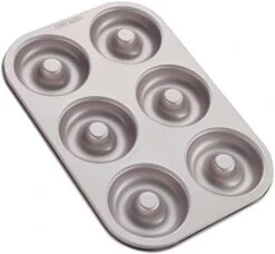 Donut Mold Cake Pan, 12-Cavity Non-Stick Ring Doughnut Bakeware For Oven Baking (Champagne Gold) -Wilton Shop 41vFR9Or4KL. AC